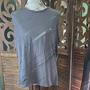 GAP‎ Charcoal Sleeveless Muscle Tee